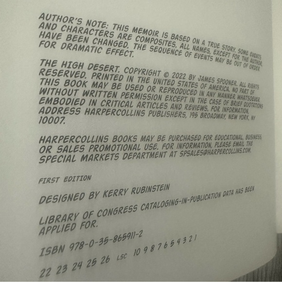 High Desert Black Punk Nowhere 1st Edition Hardcover Graphic Novel Punk Music - Picture 3 of 4